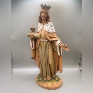 VTG 1983 Fontanini E. Simonelli King Melchior 12" Nativity Wise Man Figure Italy